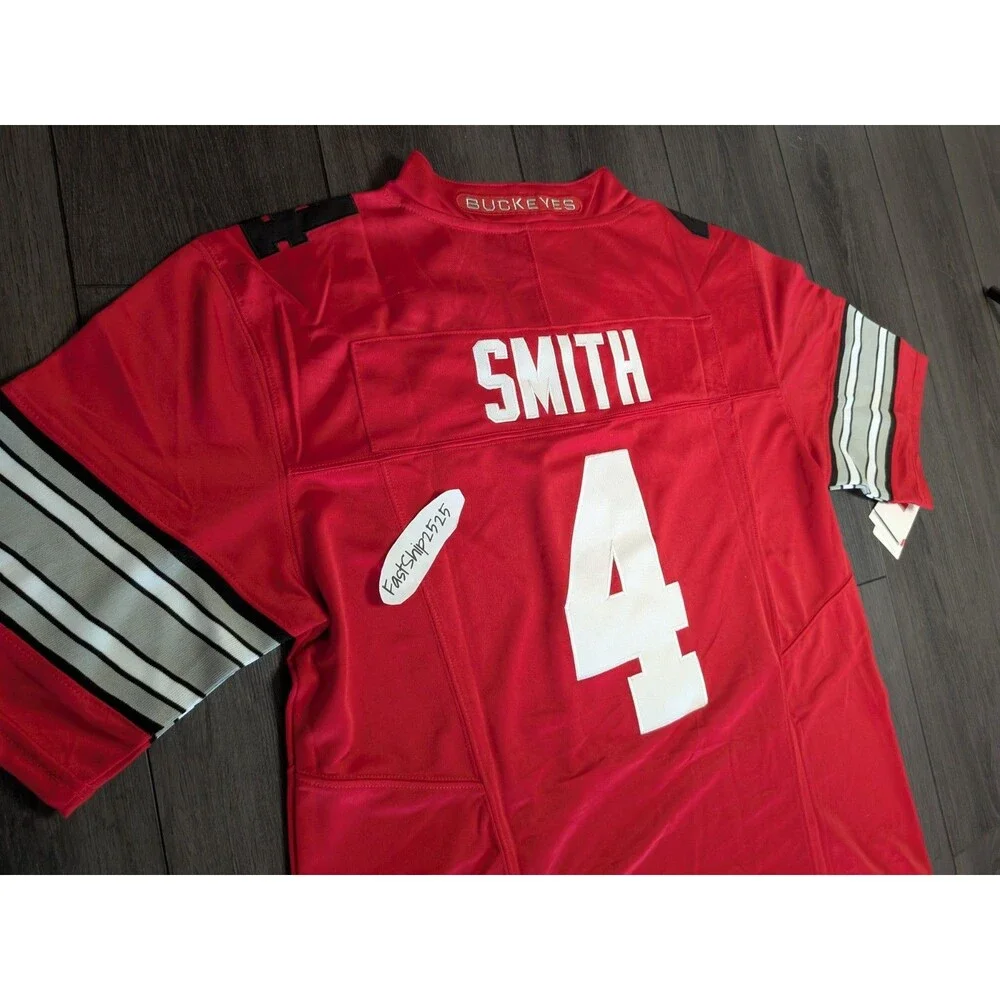 🚨Jeremiah Smith #4 Ohio Buckeyes Stitched Heritage 🏈 Jersey Men's Size Medium